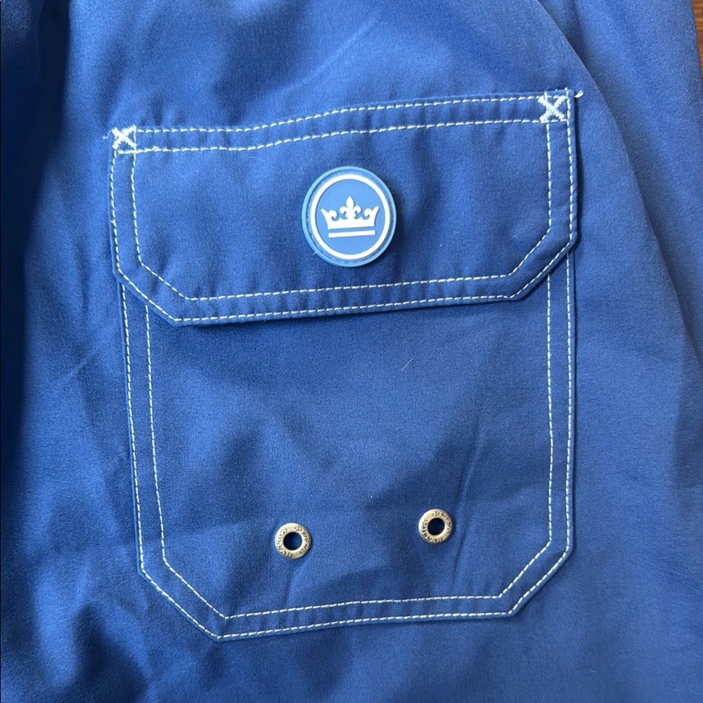 NWOT Peter Millar Royal Blue Swim Trunks - XL - Picture 6 of 9
